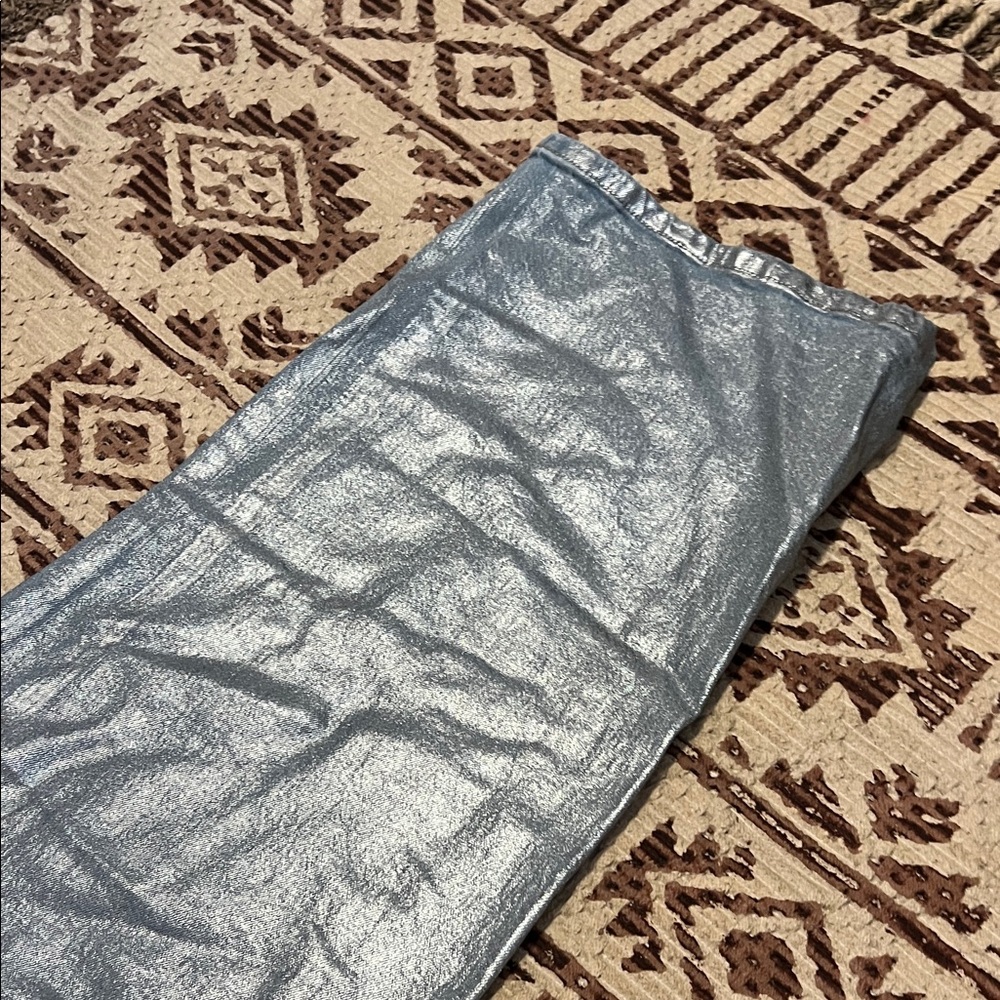Shiny Silver Pants